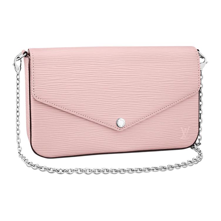 LOUIS VUITTON Pochette Felicie Epi Rose Ballerine
