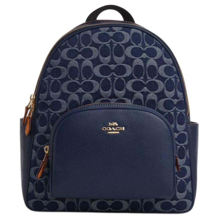 Женский рюкзак COACH Court 28 (джинсово-синий)