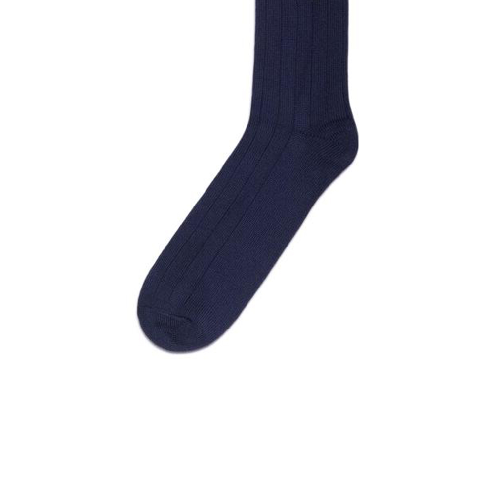 intarsia-knit logo socks
