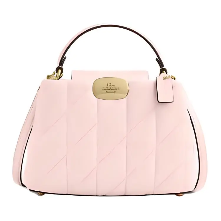 COACH Eliza Sheepskin Shoulder Bag, Crossbody Bag, Handbag Small Women's Rouge Pink
