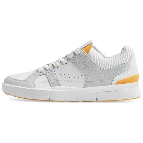 On The Roger Clubhouse Skateboard Shoes Women's Low Top White/SaffrOn