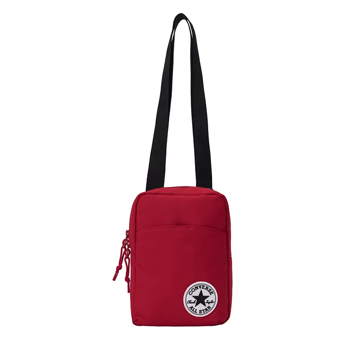 Converse Polyester Shoulder Bag, Crossbody Bag Small Unisex Preppy Red