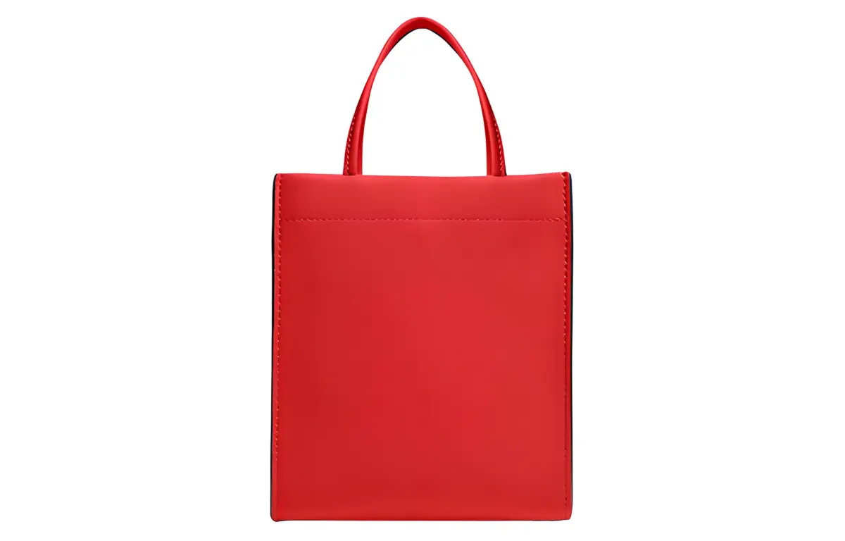 COACH Cashin Genuine Leather Shoulder Bag, Crossbody Bag, Handbag Mini Women's Red