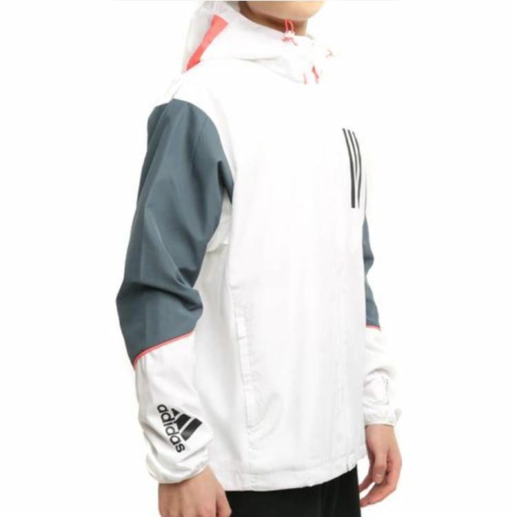 Мужская куртка adidas W.N.D. (белая) — фото 6