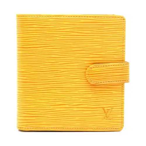LOUIS VUITTON Epi Leather Wallet Women's Yellow