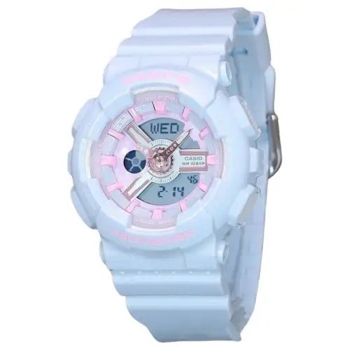 CASIO BABY G Quartz Movement Resin Strap Watch Women's Watch Blue Dial