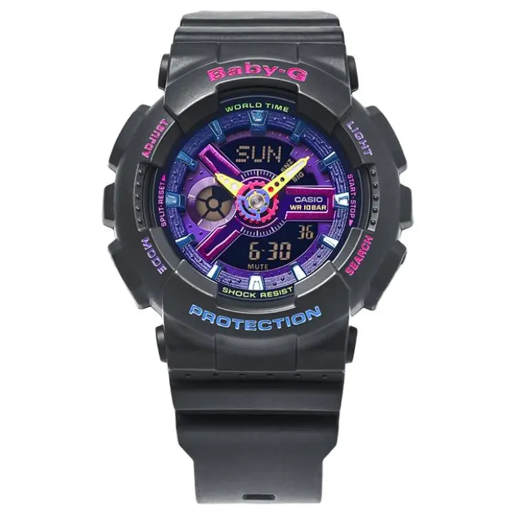 CASIO Women's BABY-G 46.3mm Purple Watch BA-110TM-1A