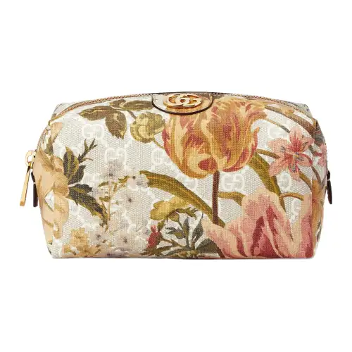 GUCCI Ophidia Canvas Makeup Bag Women's Multicolor