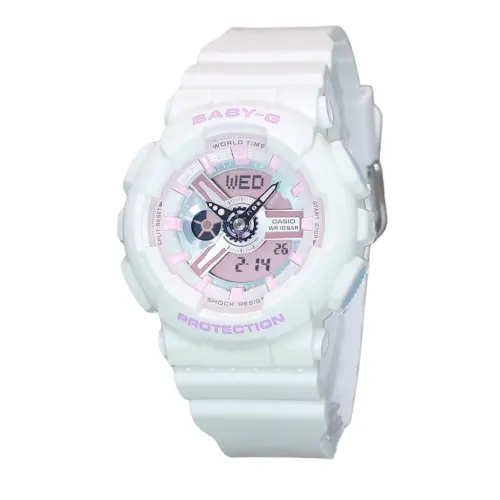 CASIO BABYG Quartz Movement Resin Strap Watch Women's Watch White Dial