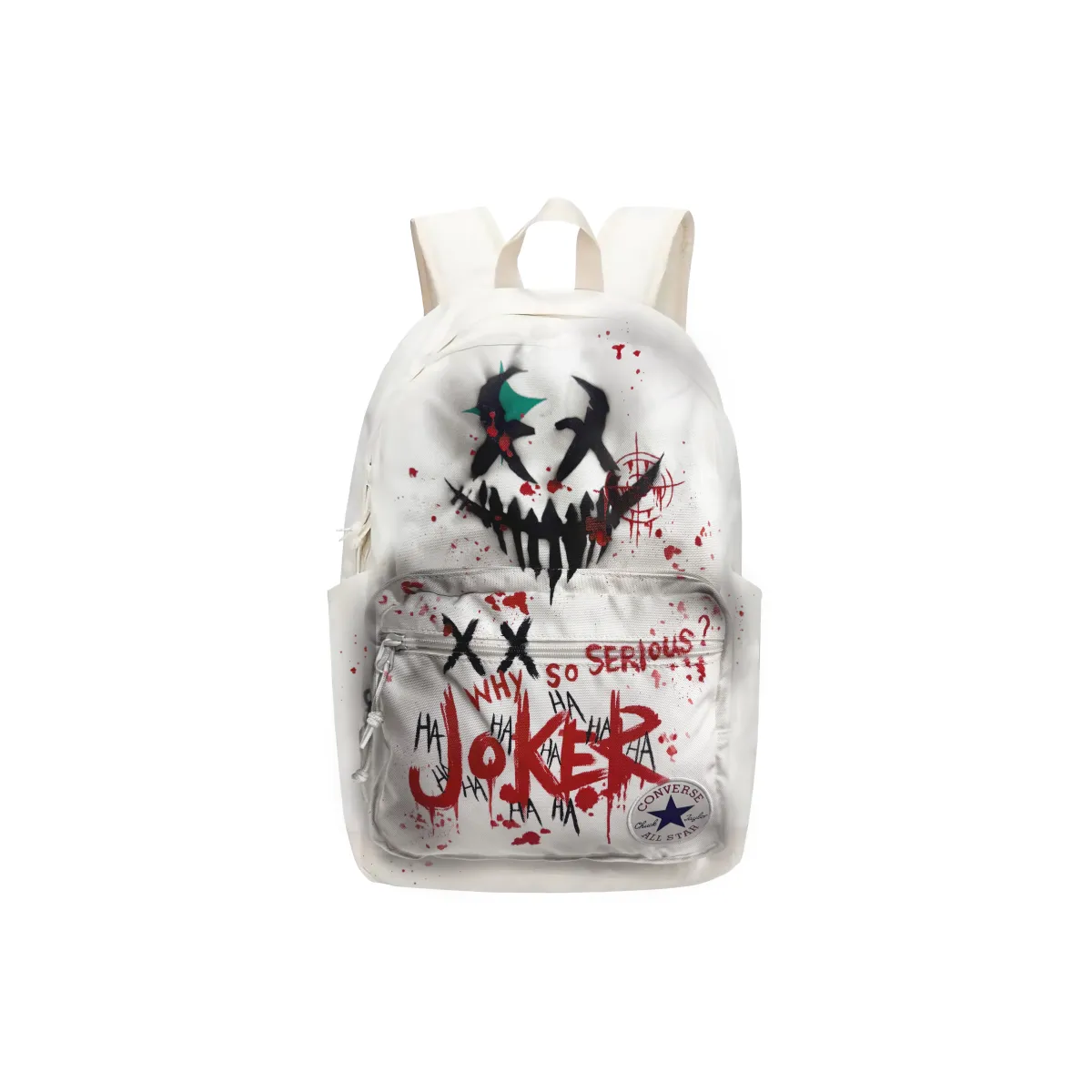 Converse Polyester Backpack Regular Unisex White Red