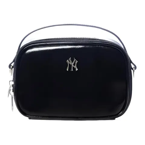 MLB Polyurethane Makeup Bag Travel Organizers Women's Black