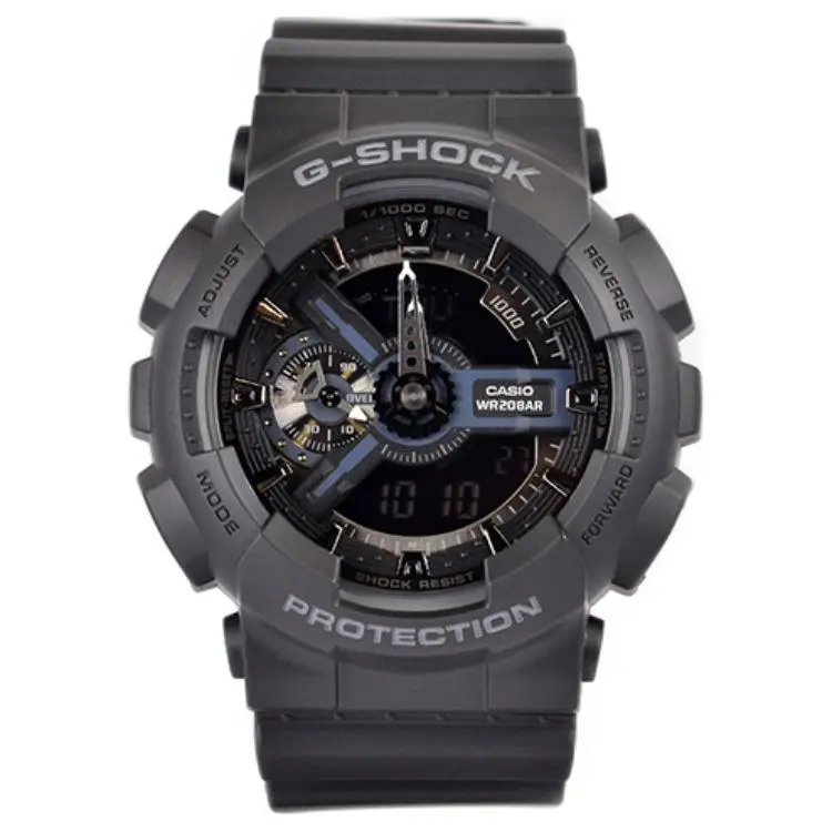 CASIO GA 110 Black Warrior 200m Waterproof Quartz Movement Resin Strap Watch Men's Watches