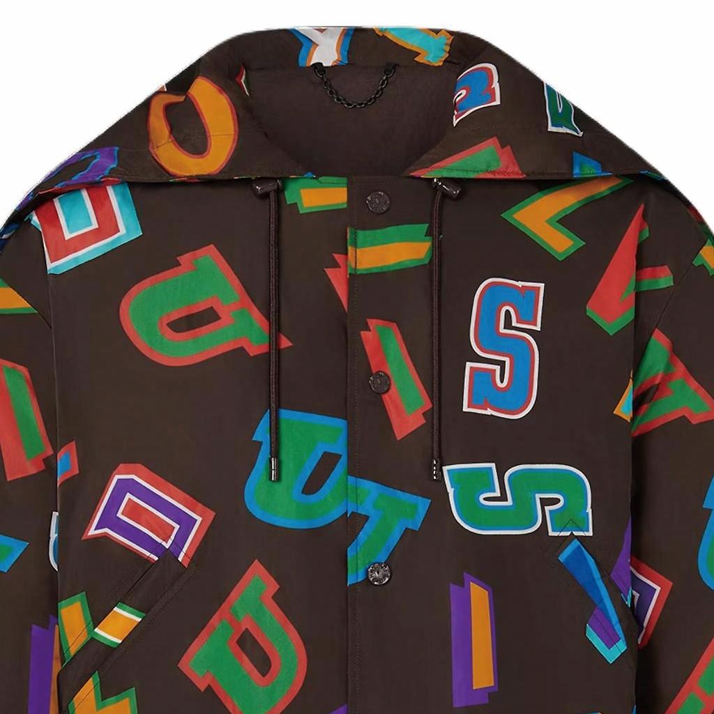 Мужская куртка Louis Vuitton x NBA (коричневая) — фото 5