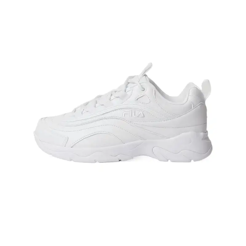 FILA Promenade Synthetic Leather Comfortable Cushioning Low top Casual Shoes Unisex White
