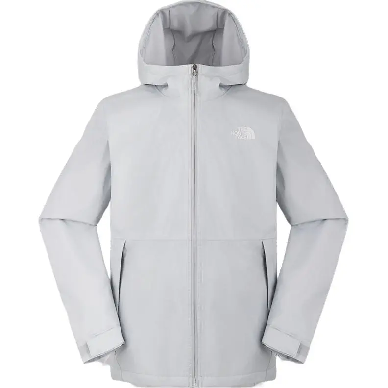 THE NORTH FACE Hiking Waterproof And Windproof Windbreaker Jacket Men's Starlight Gray