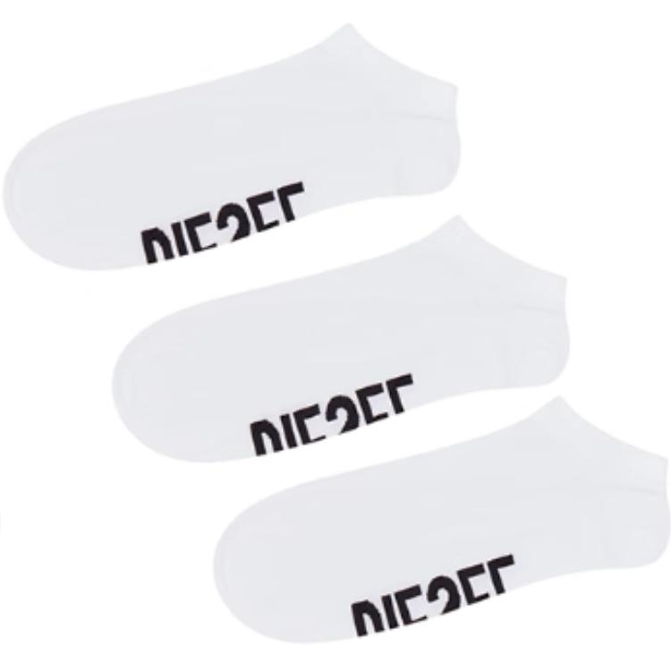 DIESEL Ankle Socks Unisex 3 Pack White