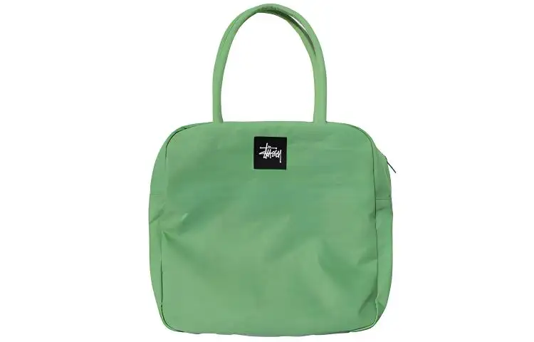 Stussy Acrylic Tote Bag, Shopping Bag, Handbag Regular Unisex Green