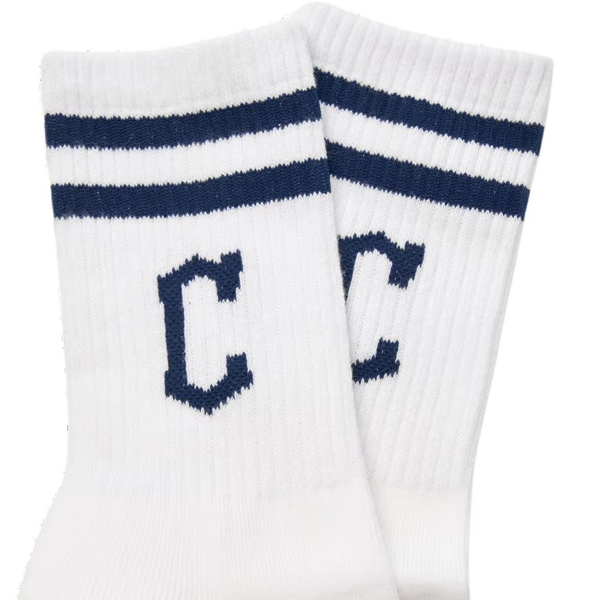 MLB Cleveland Indians Crew Socks Unisex 1 Pack Ecru