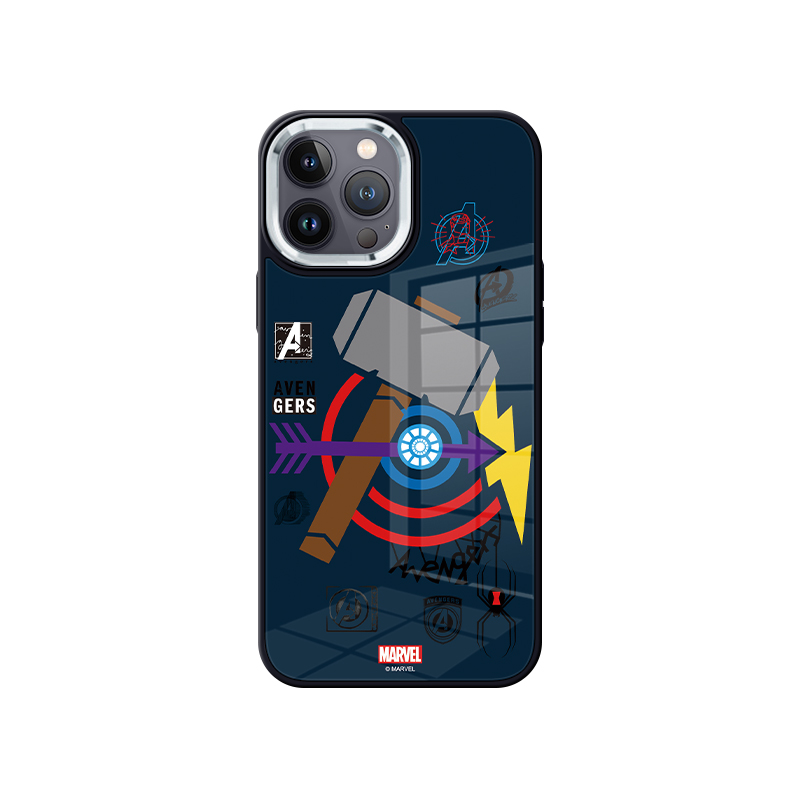 Disney Disney, The Avengers, apple, glass compatible phone case, iPhone14 Pro, material, iphone, 15, 15plus, 14/13, 13promax, 12/14, 11/15, business version