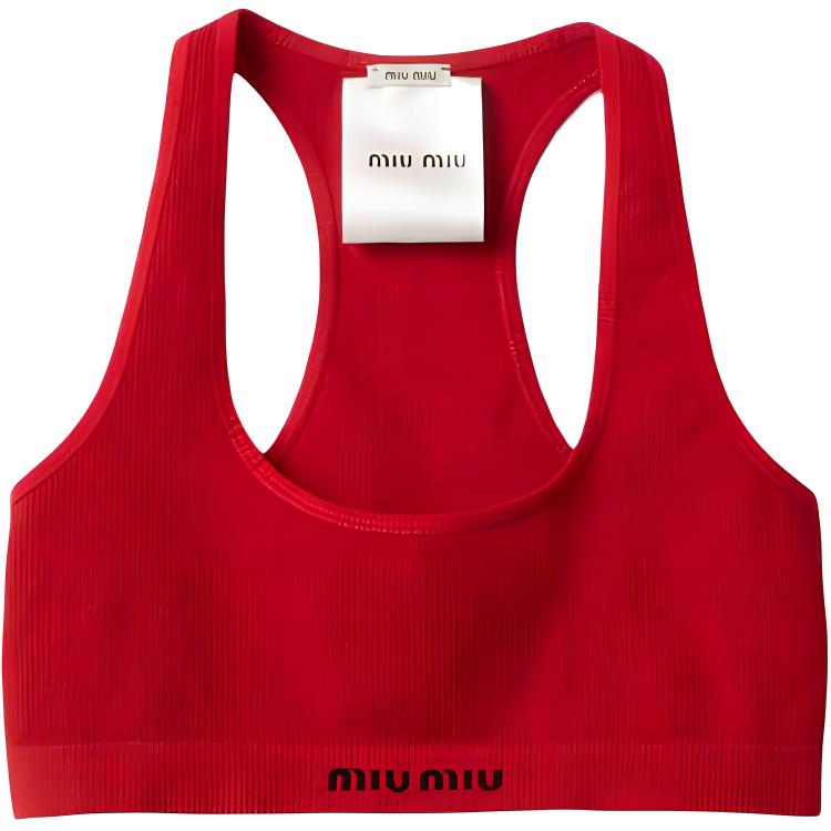 Женская майка MIU MIU SS25 (красная)