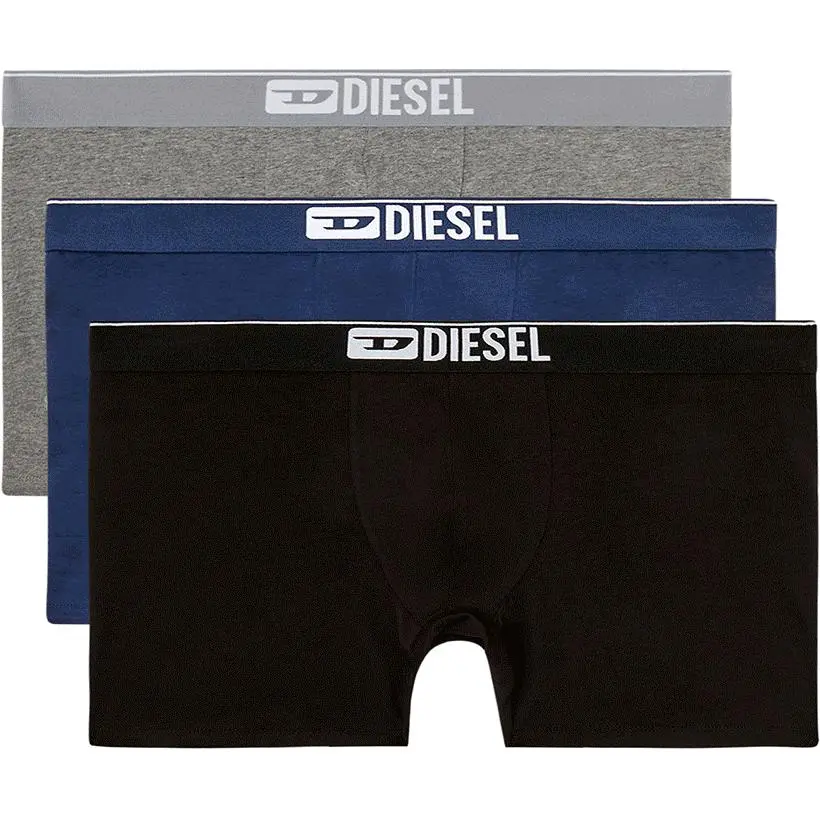 DIESEL Logo waistband Boxer Briefs Pack Of Three