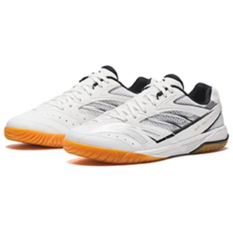 Anta Rotor Blade Badminton Low top Table Tennis Shoes Unisex White Silver Black