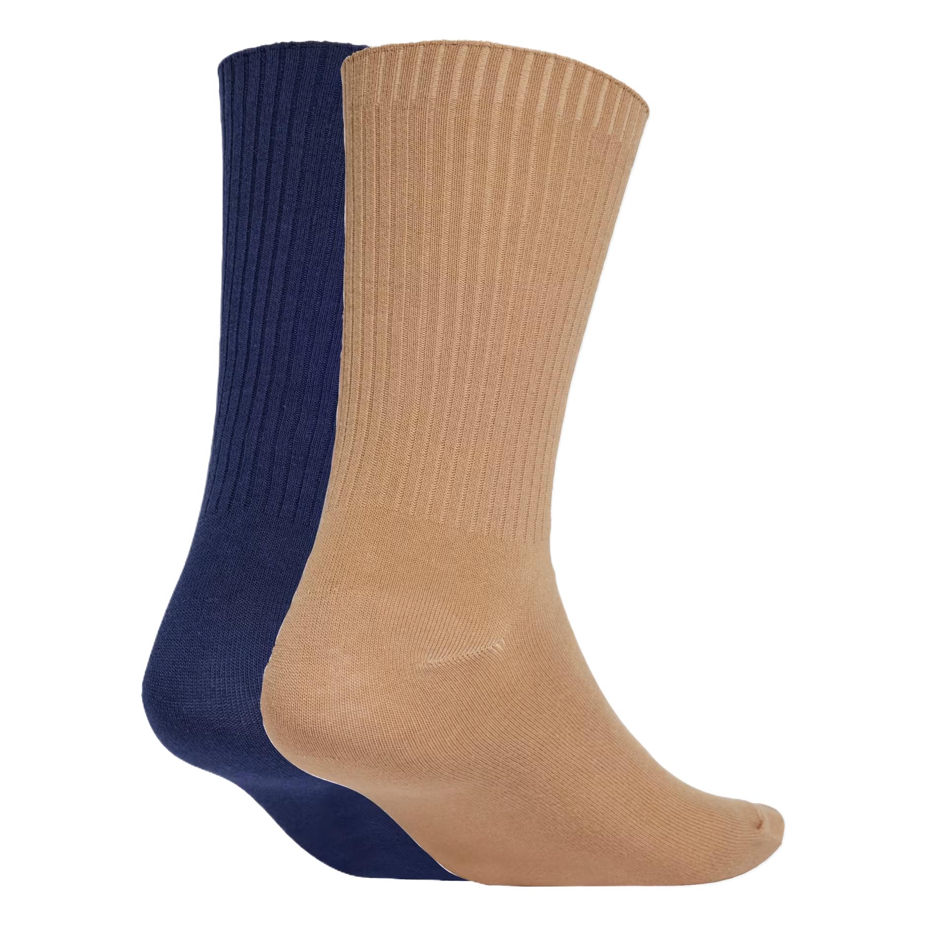 Adidas Crew Socks Unisex 2 Pack Cardboard Yellow/Dark Indigo