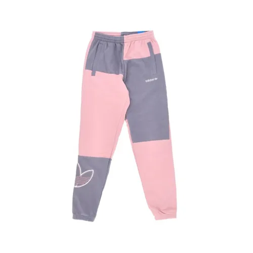 Adidas Originals Knitted Sweatpants Men's Gray/Fuchsia