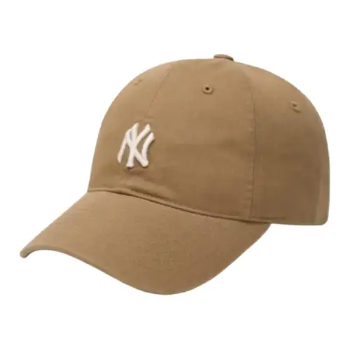 MLB Cotton Baseball Caps CP77 Unisex Dark Milk Tea