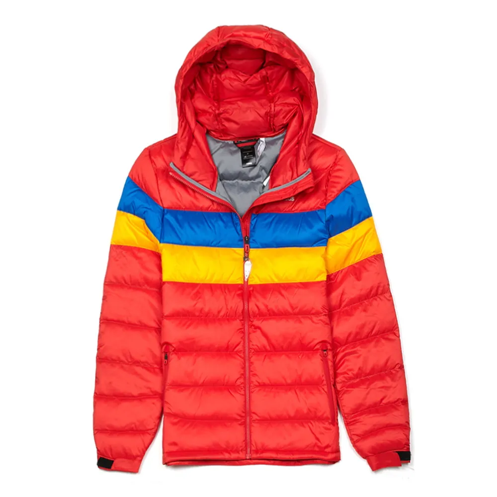 Adidas Down Jackets Men's Red Hooded Moderate Down Jacket