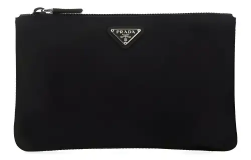 PRADA Canvas Bag Makeup Bag Toiletry Bag Women's Black