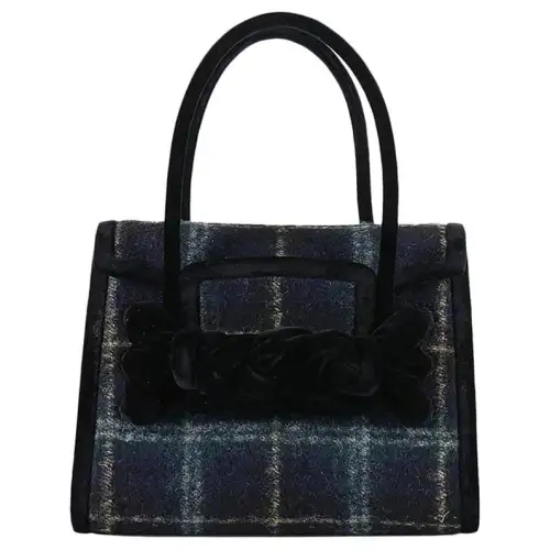 MIU MIU Leather Shoulder Bag, Crossbody Bag, Handbag Women's Blue
