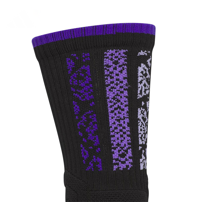 Adidas Crew Socks Unisex 1 Pack Black Purple
