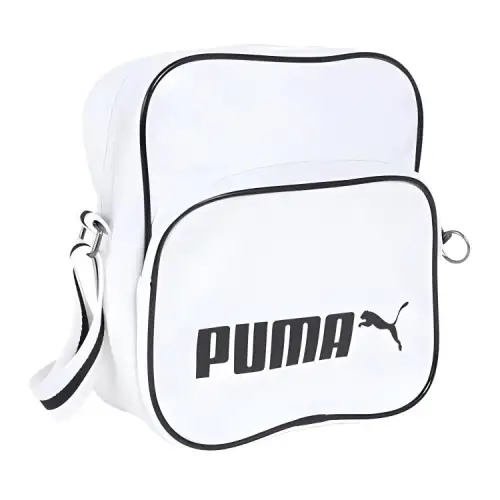 PUMA Synthetic Leather Handbag, Shoulder Bag Regular Unisex White