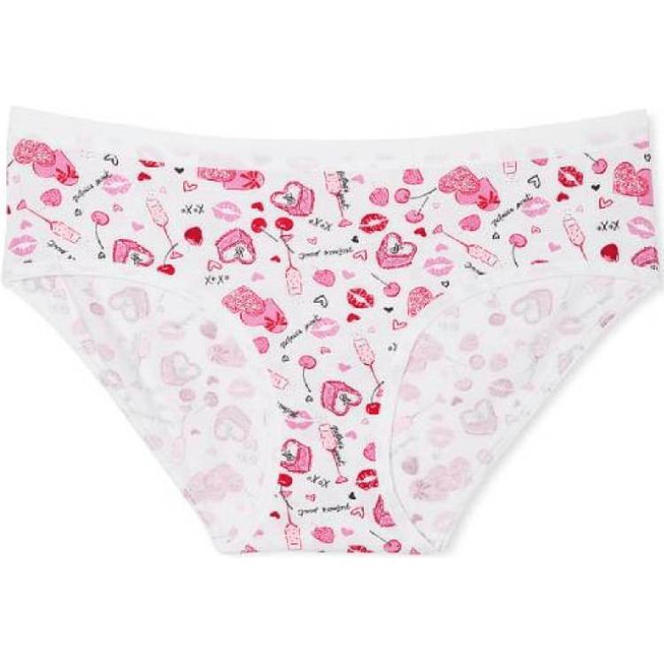 Victoria's Secret Elastic belt for St. Valentine's Day, white underwear, with your logo imprint, hip-accented, 1 pieces