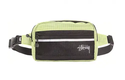 Stussy Nylon Crossbody Bag, Fanny Pack Regular Unisex Green