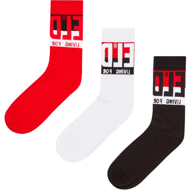 DIESEL Crew Socks Unisex 3 Pack Mixed Color