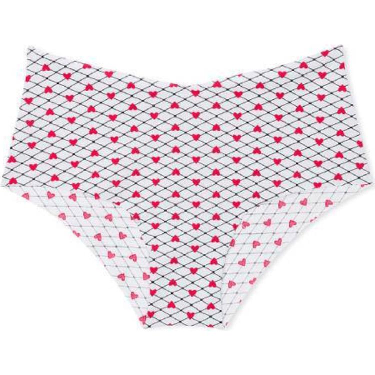 Victoria's Secret /Victoria's Secret SS25 Valentine's Day Series Comfortable Low Waist Half Hip Covering Underwear Women's 1 Pack Red Heart Plaid