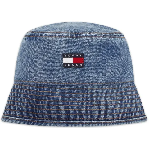 Tommy Hilfiger Cotton Bucket Hats Men's Denim Blue