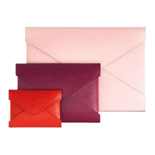 LOUIS VUITTON Pochette Kirigami Epi Rose Ballerine/Fuchsia/Coquelicot