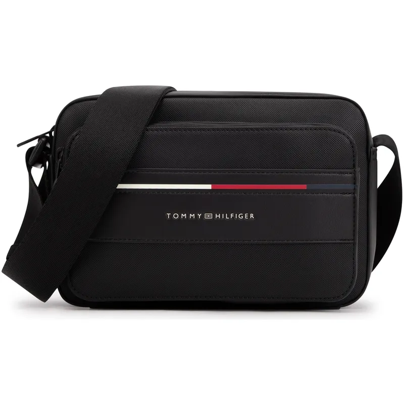 Tommy Hilfiger Artificial Leather Crossbody Bags Medium Men's Black