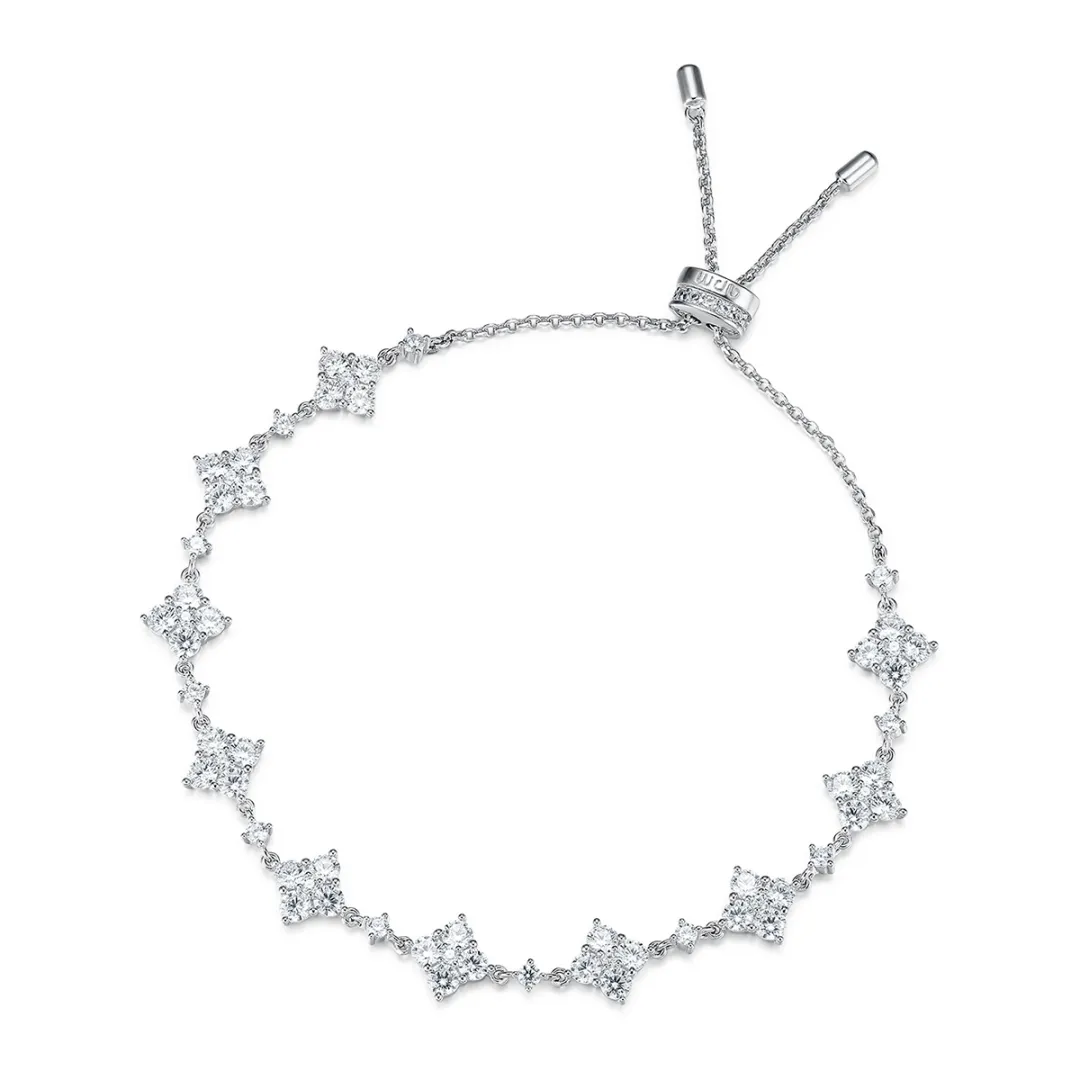 Apm Monaco LUMIERE Synthetic Cubic Zirconia Bracelets Women's Silver White