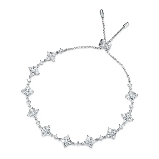 Apm Monaco LUMIERE Synthetic Cubic Zirconia Bracelets Women's Silver White