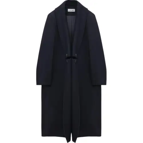 LOEWE SS25 Coat Men's Marine Blue