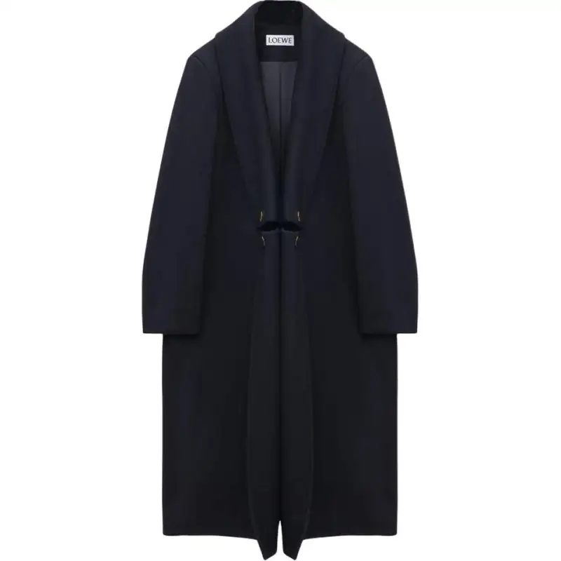 LOEWE SS25 Coat Men's Marine Blue