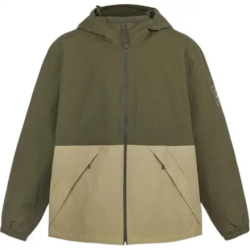 Timberland Waterproof, Windproof, And Breathable Windbreaker Jacket Men's Army Green/Liquorice Yellow