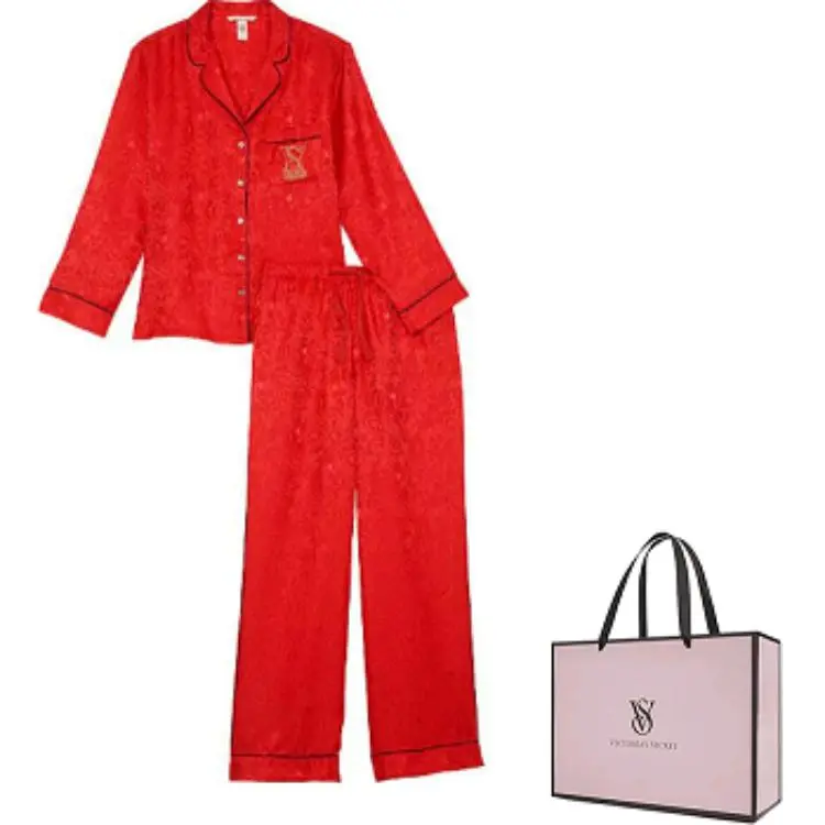 Victoria's Secret Pajama Set Women's Red