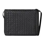 Bottega Veneta Woven Sheepskin Crossbody Bag, Shoulder Bag Regular Women's Black