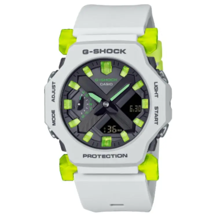 CASIO Quartz Movement Resin Strap Watch Unisex Gray Dial