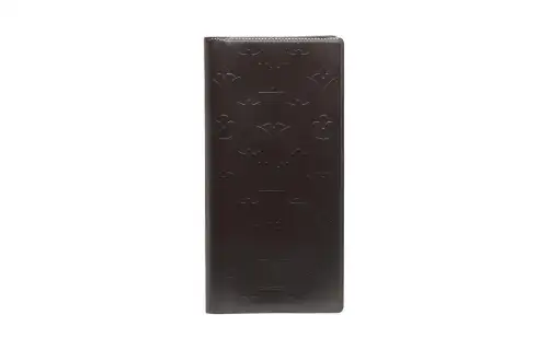 LOUIS VUITTON Cow Leather Wallet Men's Brown